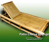 Bamboo Patio Chaise Lounge