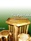 Bamboo Tiki Pub Table